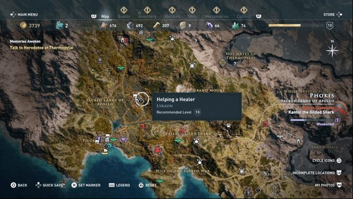 Quest starting location: Near Sacred Lands of Apollo - AC Odyssey: Phokis, Side Quests - Side Quests - Assassins Creed Odyssey Guide