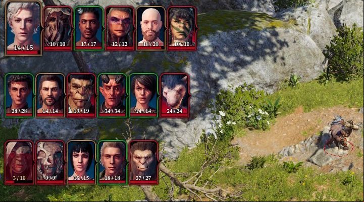 When fighting, the queue of the moves is always displayed in the top left corner of the screen, in which team and allies (green border) and opponents (red border) are included - Baldurs Gate 3: Tips and tricks - Basics - Baldurs Gate 3 Guide, Walkthrough