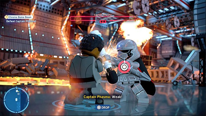 Captain Phasma will take damage for the ninth time - LEGO Skywalker Saga: Captain Phasma, Episode 8 - boss, how to defeat? - Bosses - LEGO Skywalker Saga Guide