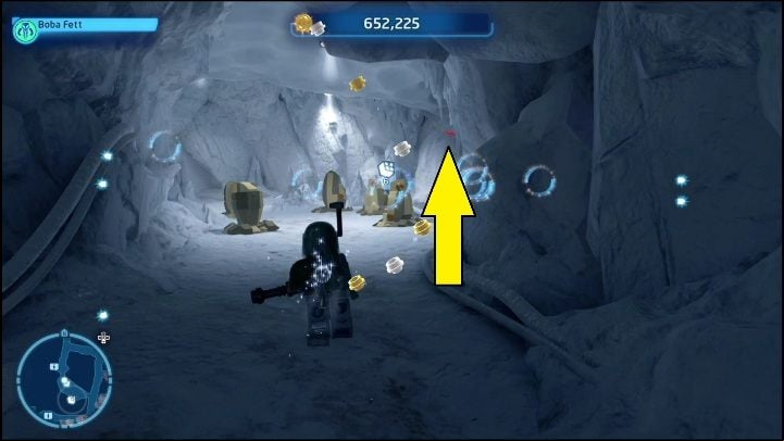 This collectible is in the north-western part of the area - LEGO Skywalker Saga: Echo Base - list of all puzzles - Hoth - LEGO Skywalker Saga Guide