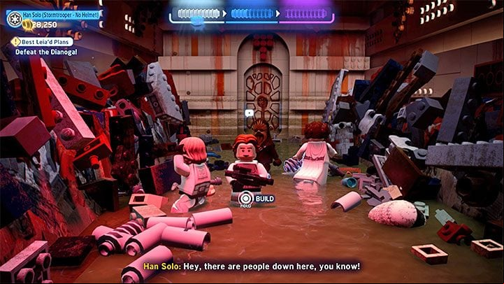 After dealing with the boss you also need to avoid being crushed - LEGO Skywalker Saga: Dianoga - boss, how to beat? - Bosses - LEGO Skywalker Saga Guide