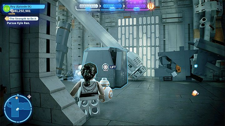 You'll reach a pit which blocks the way forward - LEGO Skywalker Saga: The Strength To Do It - walkthrough - Episode 9 - The Rise of Skywalker - LEGO Skywalker Saga Guide