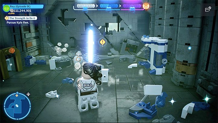 Destroy all the nearby objects - LEGO Skywalker Saga: The Strength To Do It - walkthrough - Episode 9 - The Rise of Skywalker - LEGO Skywalker Saga Guide