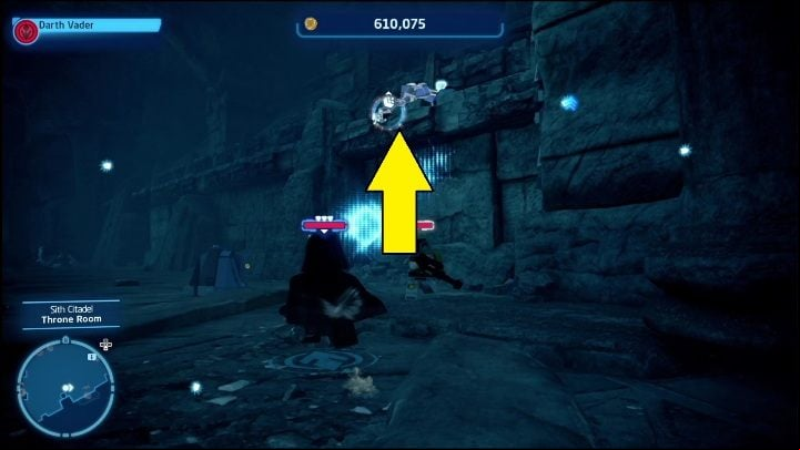 This collectible is on a rock ledge - LEGO Skywalker Saga: Sith Citadel - list of all puzzles - Exegol - LEGO Skywalker Saga Guide
