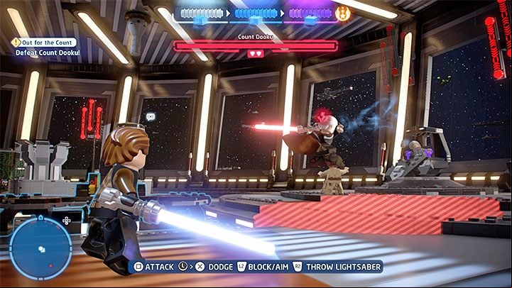 You must to avoid your enemies' strong attacks - LEGO Skywalker Saga: Combat - weapons and tips - Basics - LEGO Skywalker Saga Guide