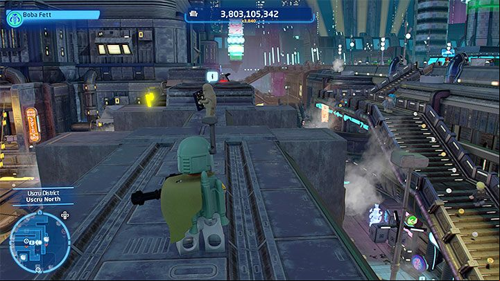 You can reach the Wookiee from the screenshot above by walking on the nearby upper platforms - LEGO Skywalker Saga: Wheres the Wookiee? - list of all (part 1) - Challenges - LEGO Skywalker Saga Guide