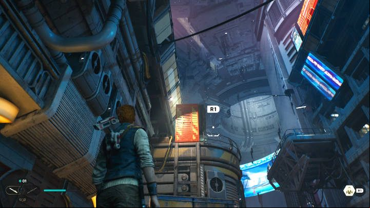 Moving on, you will come across another enemy unit - Star Wars Jedi Survivor: Coruscant - walkthrough - Walkthorugh - Star Wars Jedi Survivor guide