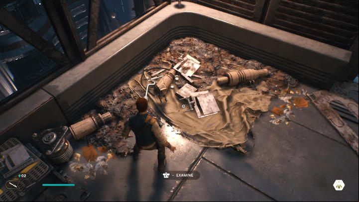 After the boss fight, interact with the pile of trash in the corner of the arena - you will get the Ascension Cable - Star Wars Jedi Survivor: Coruscant - walkthrough - Walkthorugh - Star Wars Jedi Survivor guide