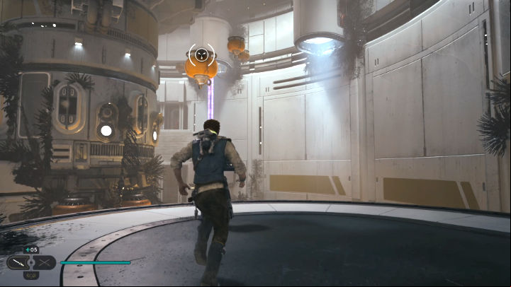 Use the console to activate the balloons, then jump between them to get to the tower, where you will fight against a boss - Star Wars Jedi Survivor: Locate Rayvis on the Shattered Moon - Walkthorugh - Star Wars Jedi Survivor guide