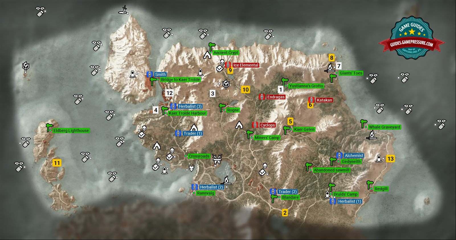 Witcher 3 M13 - Kaer Trolde - Atlas Witcher 3 M13 - Kaer Trolde - Atlas