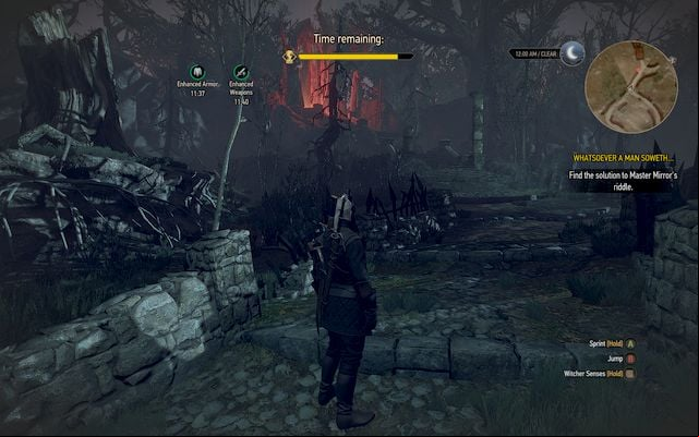 The red light on the west - there you will find the sword... - Master Mirrors riddle - New Content in The Witcher 3: Hearts of Stone Expansion - The Witcher 3 Wild Hunt Guide
